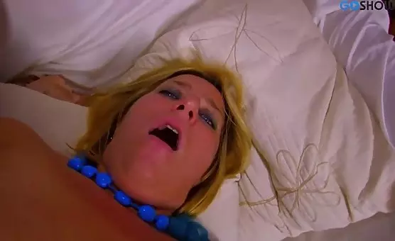 Erotic MILF in bodysuits climaxing with two horny men